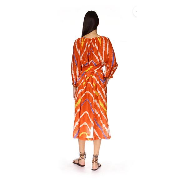 Cara Cara Women's Careyes Dress Rooibos Tea Tie Dye XS/S - Picture 2 of 2